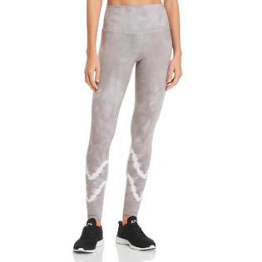 Electric Rose Grey Tie Dye Leggings Large